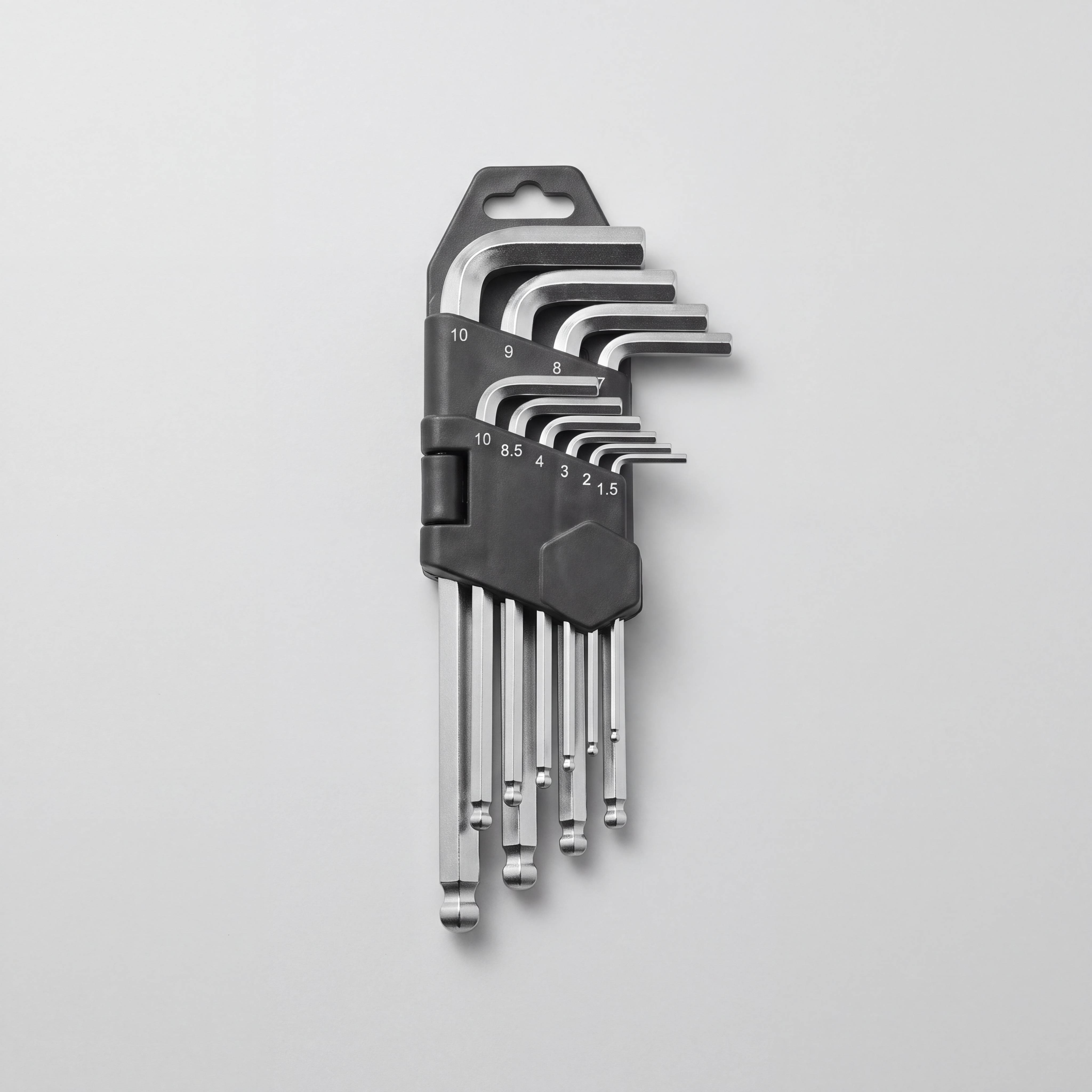 Hex Key Set, 1.5-10 mm Ball End (9 piece)