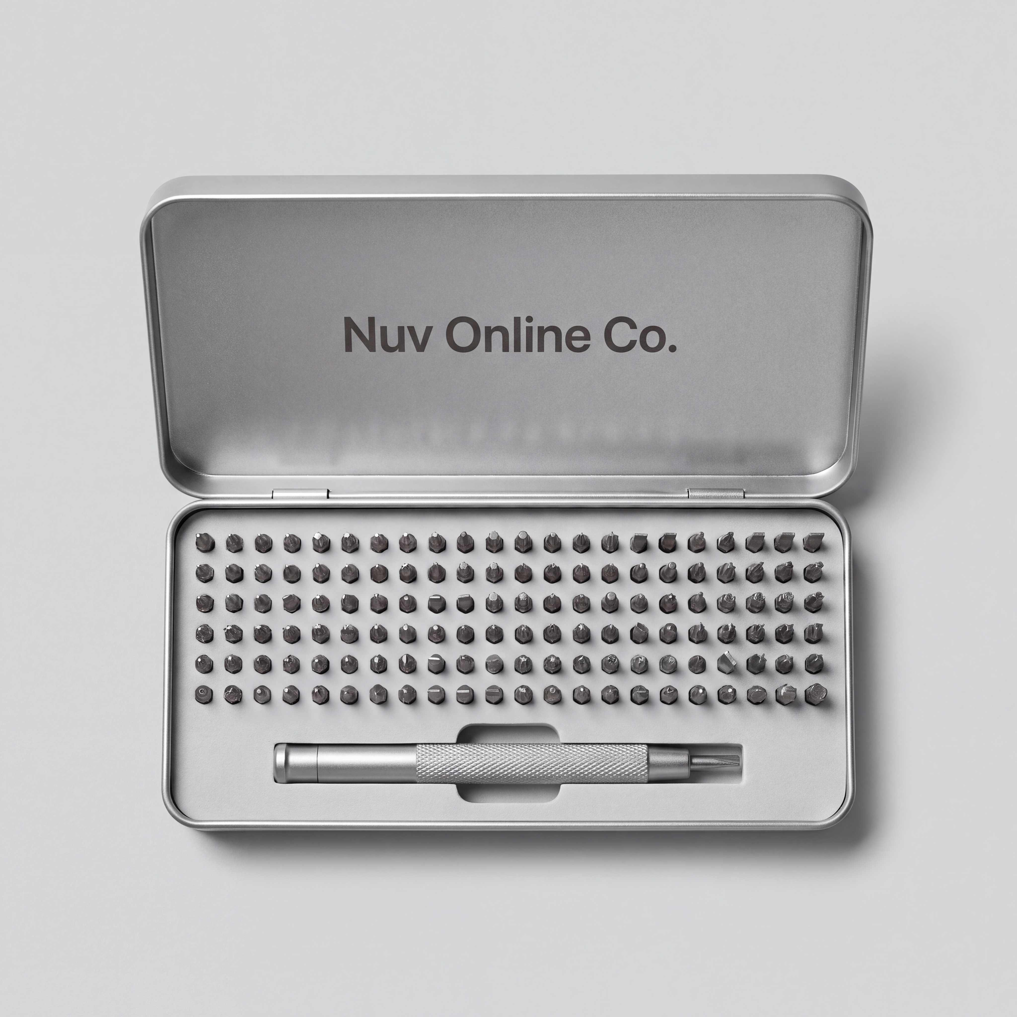 Precision Screwdriver Set, 64 Bit Aluminium