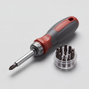 Ratcheting Screwdriver, 12-in-1 Bits