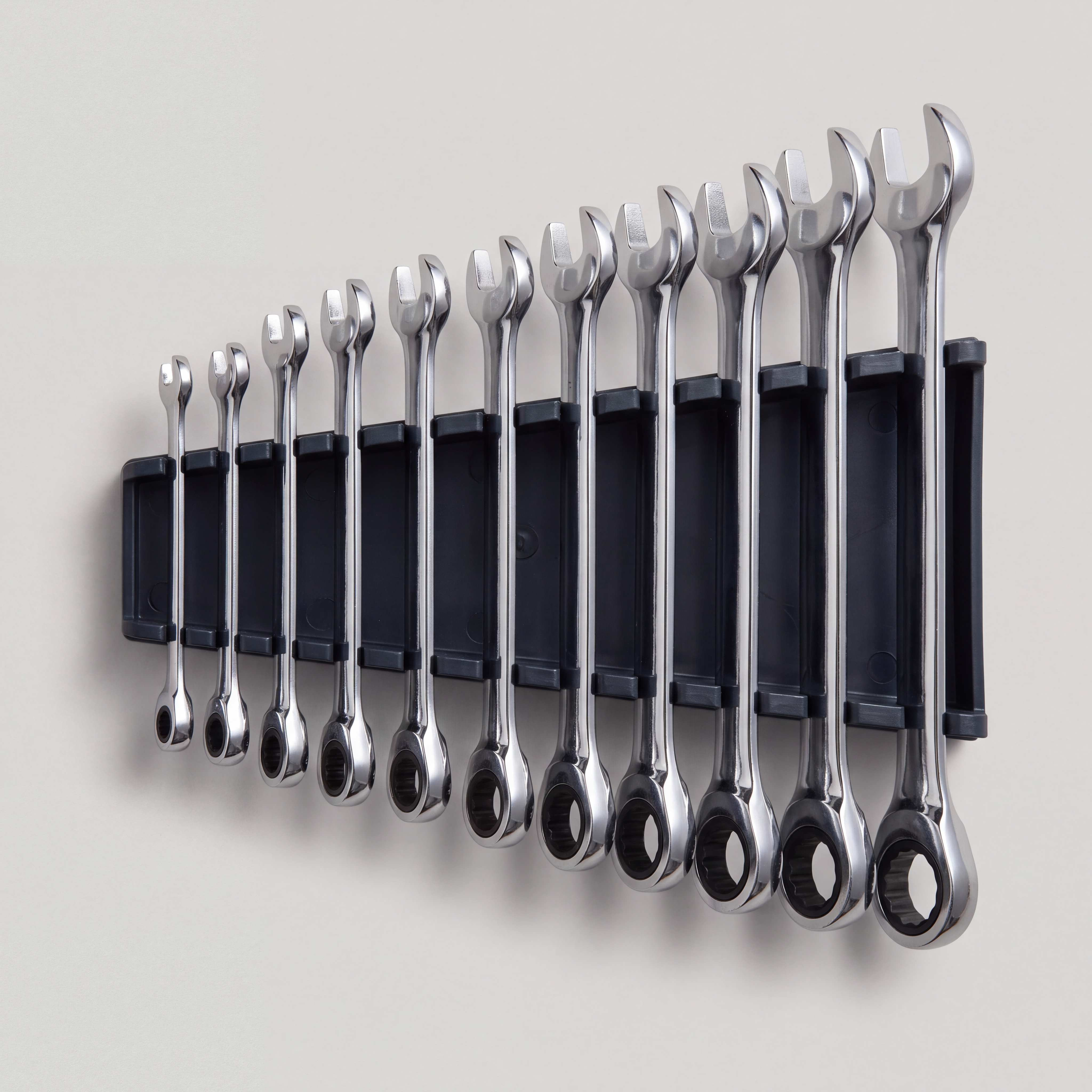 Ratcheting Spanner Set, 8-19 mm (12 piece)
