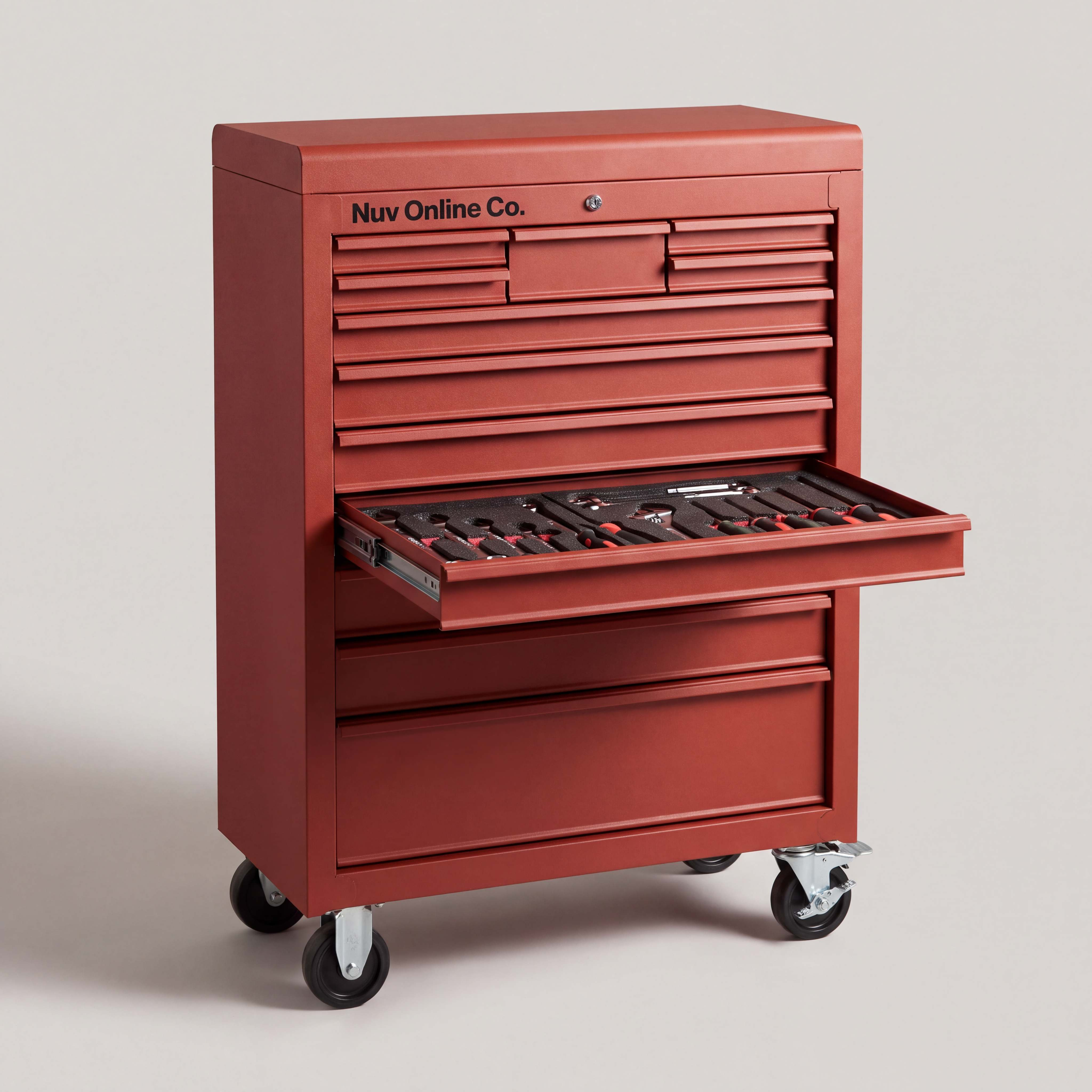 Tool Chest & Cabinet, 9 Drawer with 240 Tools